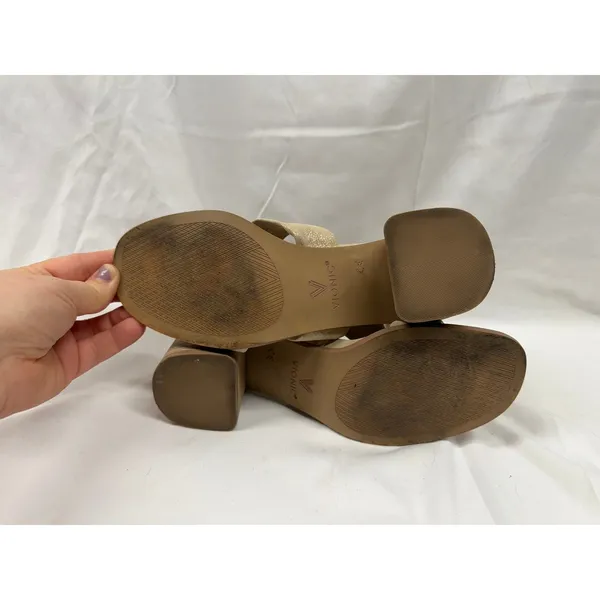 Vionic Women's $150 Maia‎ Gold Metallic Glitter Leather Maia Dress Sandal 7.5 - Image 8