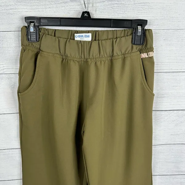 Pearl Izumi Womens size Small Accelerator Soft Shell Running Pants 4349 Green - Image 3