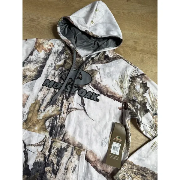NWT Womens Mossy Oak white camo‎ pullover perfect hoodie outdoor hiking size L - Image 4