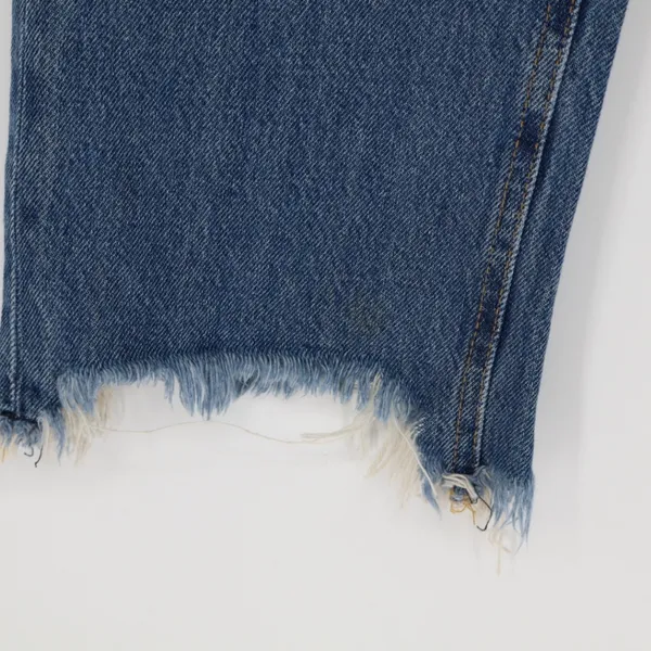 Free People Maggie‎ Mid Rise Button Fly Straight Leg Denim Jeans Blue Size 25 - Image 6