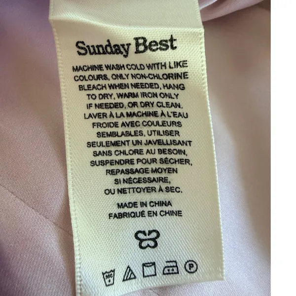 Sunday Best Satin Square Neck Mini Dress Adjustable Straps Pink Lavender Size 00 - Image 5