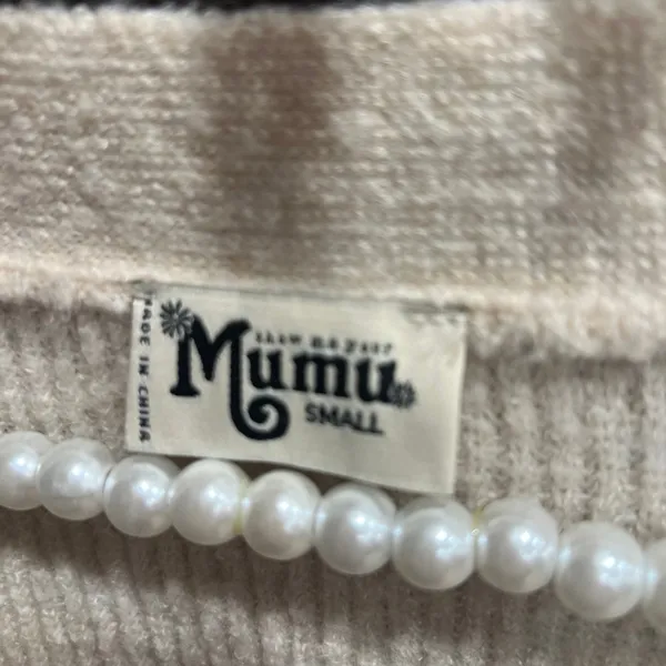 Show me your mumu cream Cardigan small - Image 3
