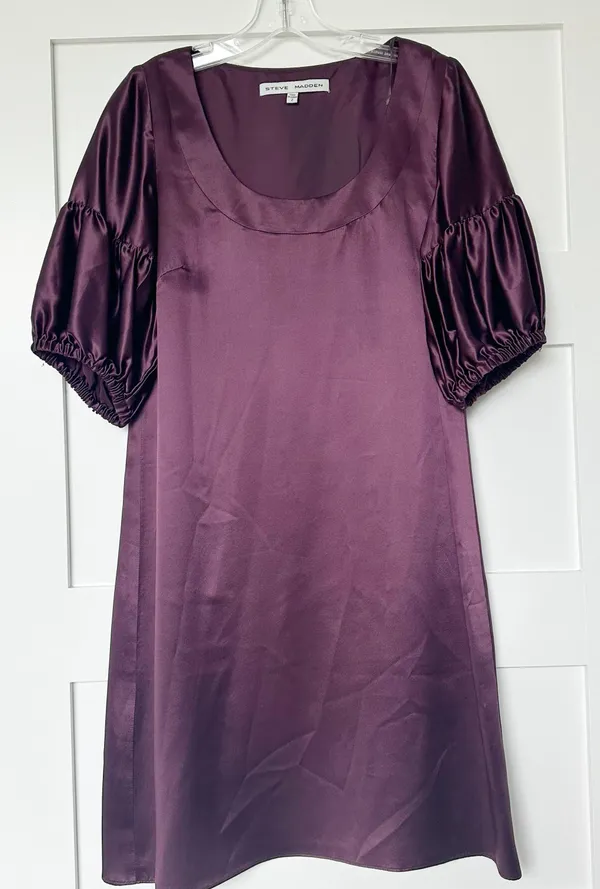Purple Silk Dress - Image 2