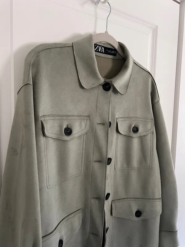 Zara Faux Suede Jacket - Image 3