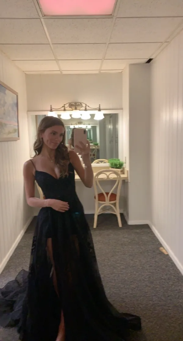La Femme Black Prom Dress - Image 2