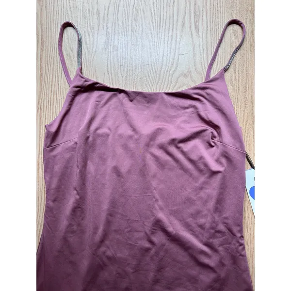 New Womens Iris Strapless Dress w/Diamonds 💎 Straps Mauve Dusty Rose Size Large - Image 4