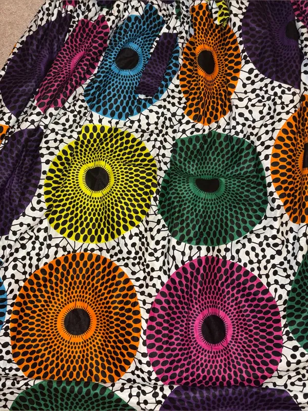 Touch Me Boho Abstract Geometric Print Maxi Skirt XL 100% Cotton - Image 4