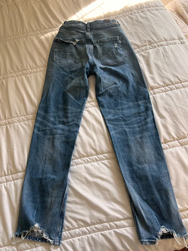 American Eagle Strigid Jeans High-Waisted Ripped Baggy Straight - Image 7