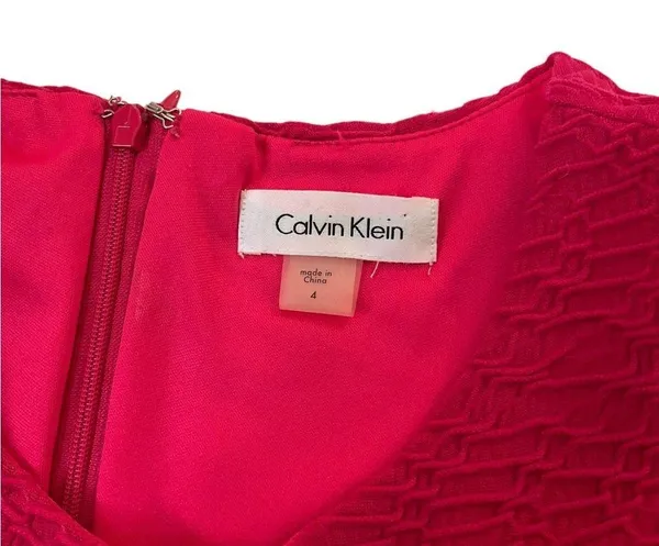 Calvin Klein Women’s Size 4 Bodycon Sheath Dress Pink #11•4 - Image 6
