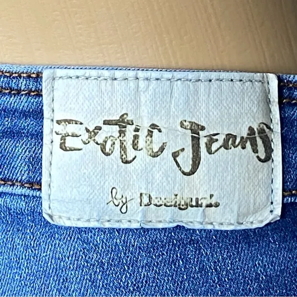 DESIGUAL EXOTIC Celana jeans- Pakaian Jadi Wanita- floral appliqué Size 30 EUC - Image 14