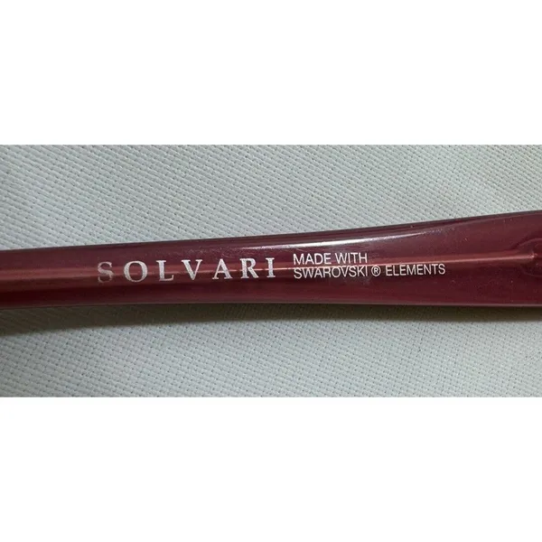 Solvori Women's Fashion Glasses‎ Vienna, Burgandy Frames Only 58-16-135 - Image 3