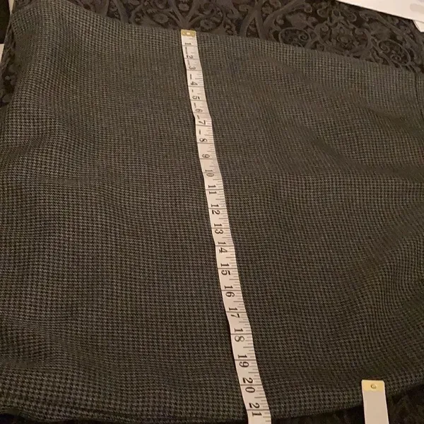 Briggs New York stylish black and grey houndstooth fully lined skirt EUC - Image 11
