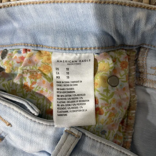 American Eagle Floral Pocket Short Shorts next level stretch Size 10‎ Festival - Image 6