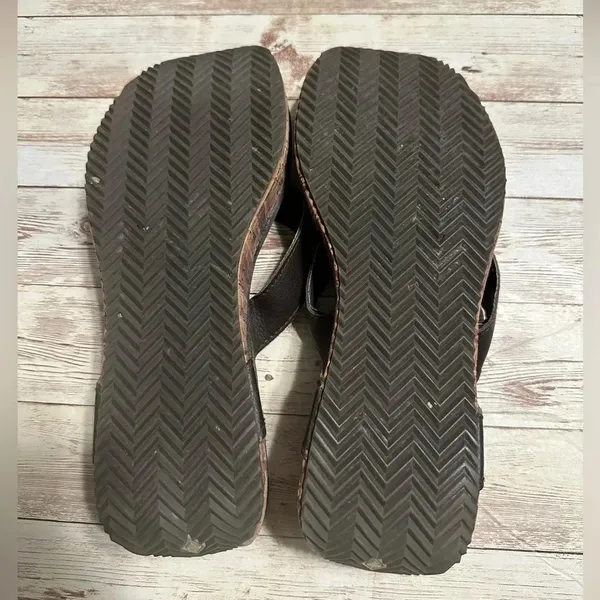 Volitale Platform Sandal Women’s Size 10 Brown Leather - Image 7