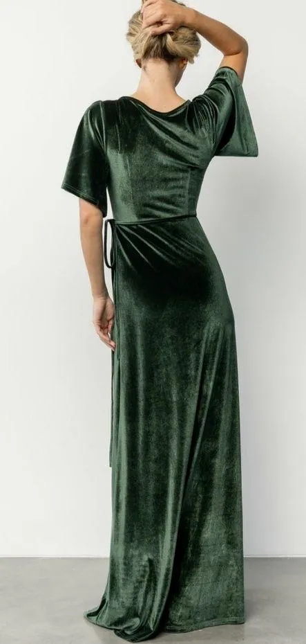 Baltic Born Katelyn elvet Wrap Maxi Dress - Image 2