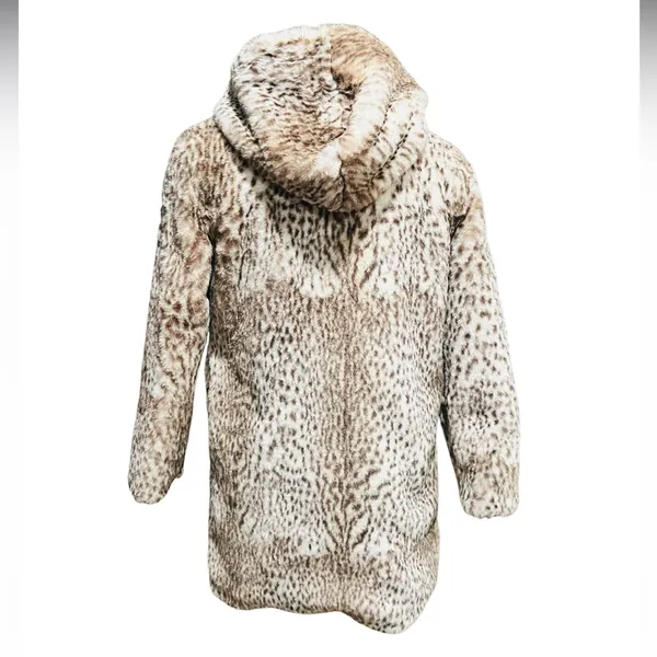 Bella Dahl Faux Fur Jacket - Snow Leopard Size Small - Image 8