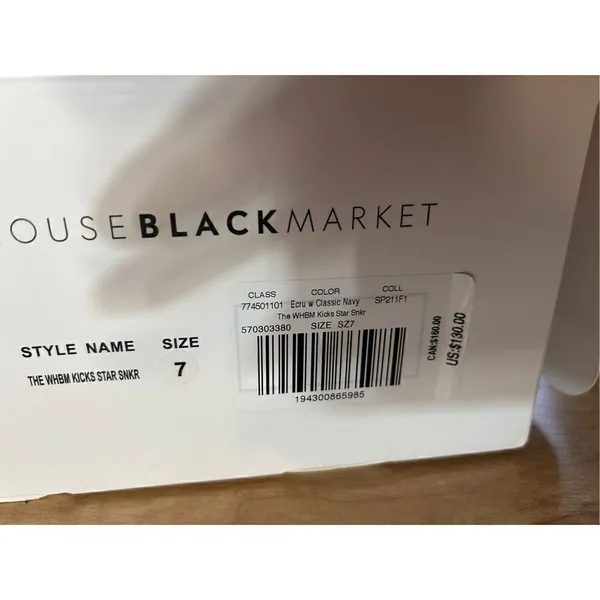 White House Black Market Kicks Star Sneakers size 7 - Image 6