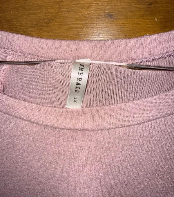 Long sleeve tee Pink Size 1X - Image 2