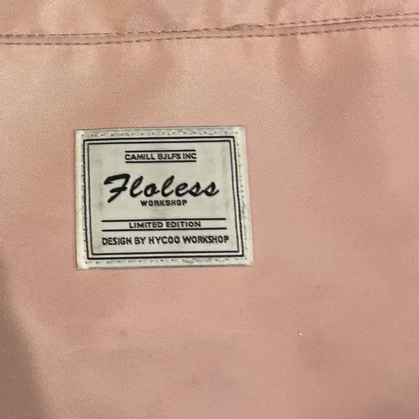 Floless Workshop Pink Nylon Duffel Travel Bag Weekender Carry On Gym Sports - Image 6