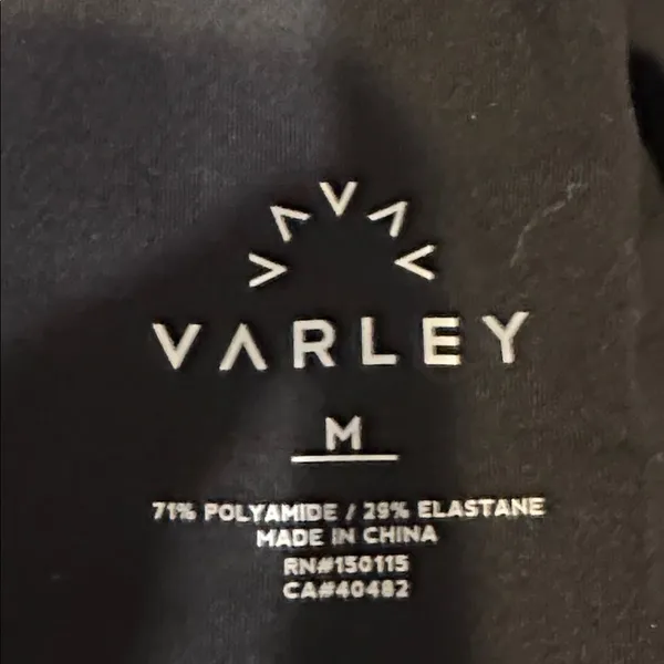 Varley Estrella Black with Floral Print Leggings Size M - Image 5