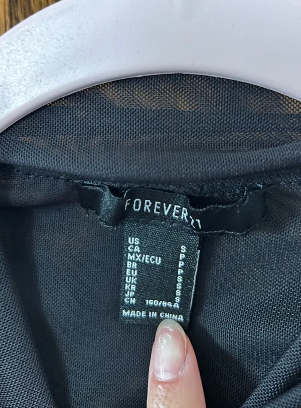 Forever 21 Mesh Black Bodysuit - Image 3