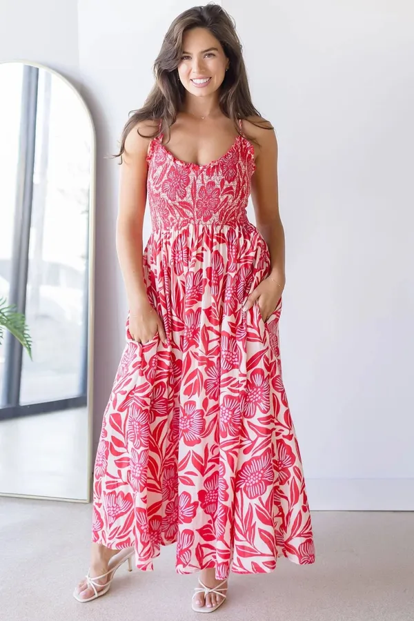 Free People Sweet Nothings Red Dress - Image 2