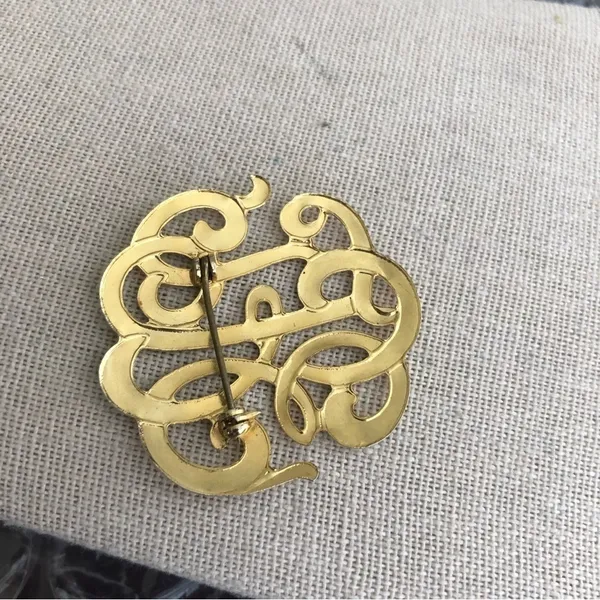 Vintage Silver Tone Brooch - Image 2