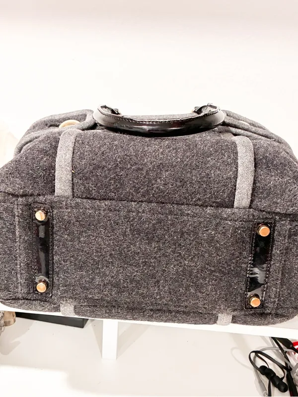 Kate Spade Alda Quinn Chestnut Hill Wool Bag Purse Grey Shoulderbag - Image 5
