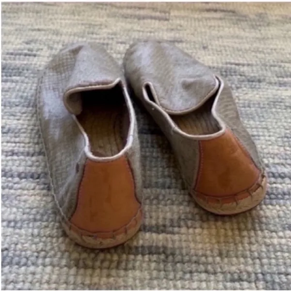 UGG Tan Slip-On Loafers with Suede Texture - Image 6