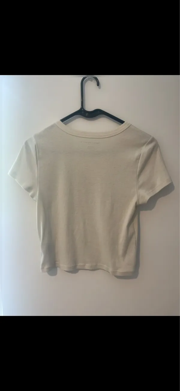 American Eagle Butterfly Tee Baby Crop Top - Image 2
