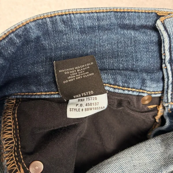 Buckle Black Fit No. 75 Ankle Skinny Jeans Women's 25 Blue Mid Rise Stretch EUC - Image 9