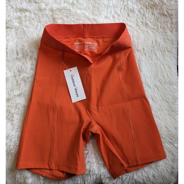 Outdoor Voices Shorts Women's SuperForm 5" in Sundance Orange Size XXS - Image 7