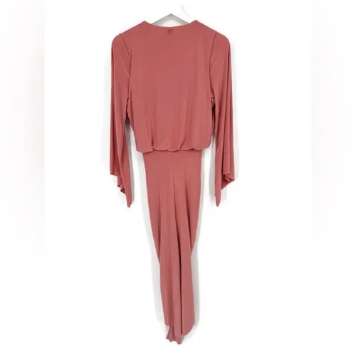 NWT Misa Los Angeles Pink Twist Front‎ Maxi Dress Small Wedding Guest - Image 3