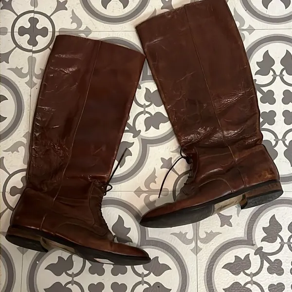 Vintage Marc Alpert Leather Victorian Style Riding Boot‎ B34 - Image 2