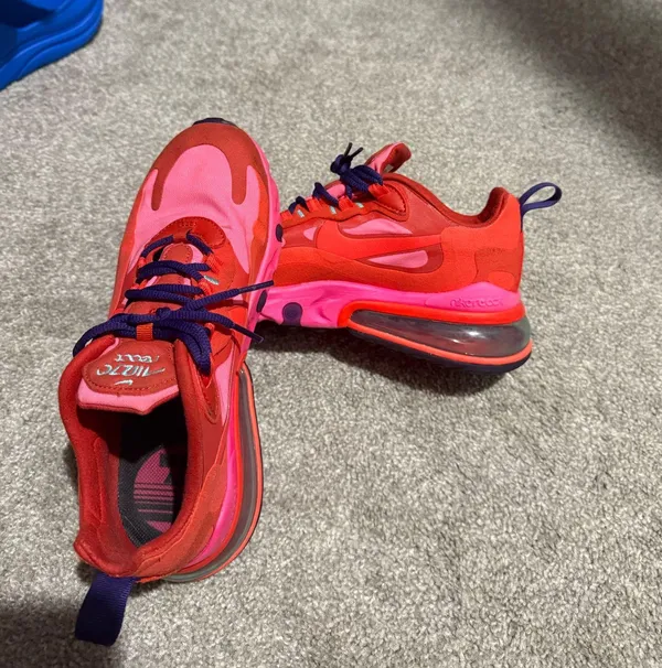 Nike Air Max 270 React Mystic Red Pink Blast Women’s 7 - Image 4