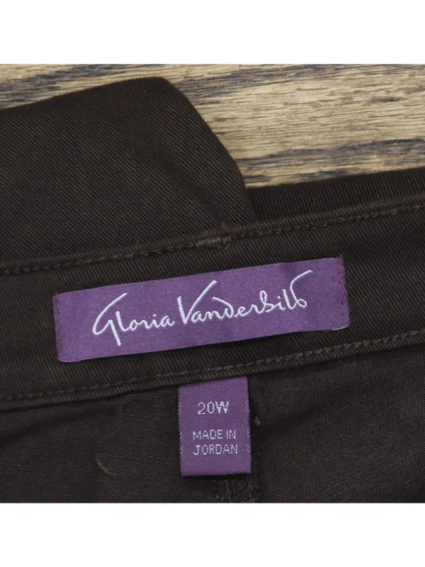 NWT Gloria Vanderbilt Amanda Classic Straight Leg Jeans Coffee Roast Brown 20W - Image 4