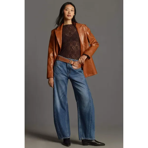 NEW Anthropologie Pilcro Georgia Full-Length High Rise‎ Barrel Jeans Size 29 - Image 2