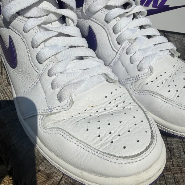 Nike Air Jordan 1 High OG “Court Purple” High Top Sneakers - Image 4
