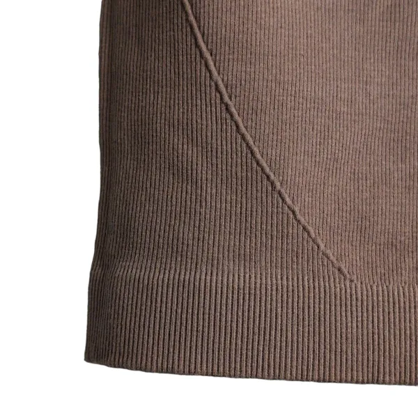Everlane The Seamless Tee Acorn (Brown) Cropped Short Sleeves Crew Neck XS/S New - Image 2