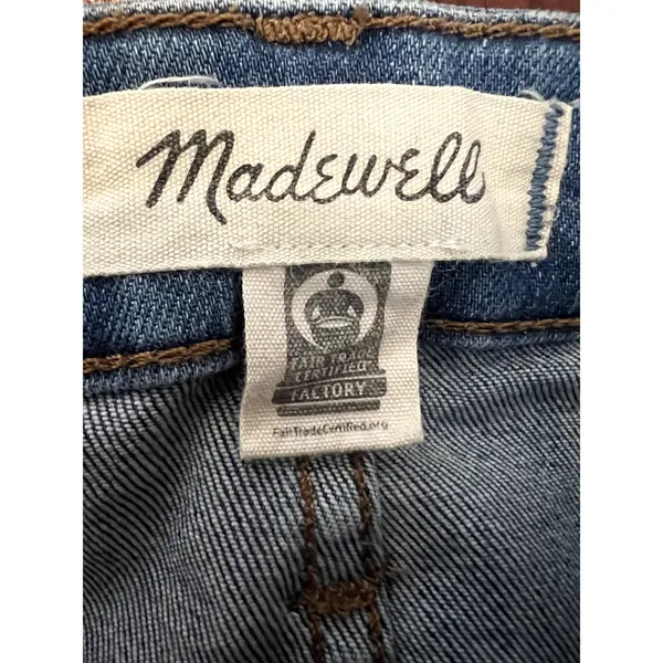 madewell Curvy Cali Demi-Boot Crop Jeans size 23 Blue - Image 8
