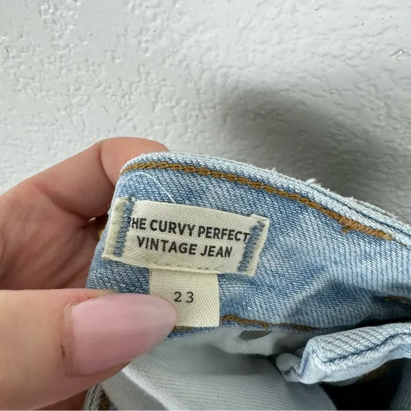 Madewell The Curvy Perfect Vintage Jean in Fitzgerald Wash 100% Cotton Size 23 - Image 5