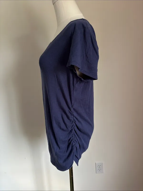 Motherhood Maternity Navy Scoop Neck Short-Sleeve Tee - Image 3