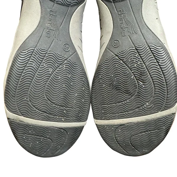 Dansko Shoes Womens Size 9.5 Gray Leather Mesh Lace Up‎ Comfort Walking Sneakers - Image 10