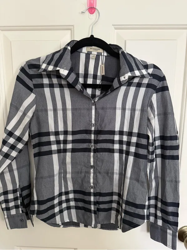 Burberry London Nova Check Women’s Button Down Blouse - Image 2