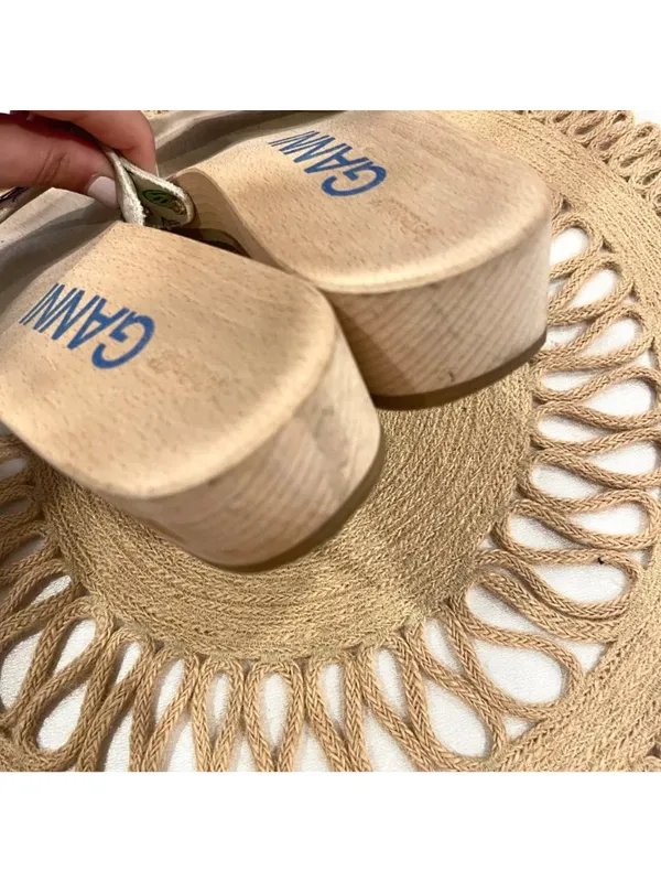 Dr Scholl's x Ganni Slide White Printed Sandals Size 9 Retro - Image 10