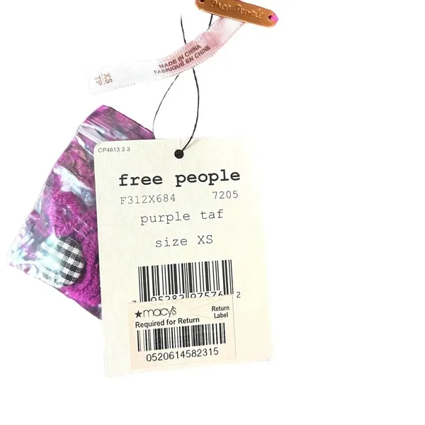 Free People Purple Taf Cable‎ Knit Cardigan Sweater Size XS - Image 10