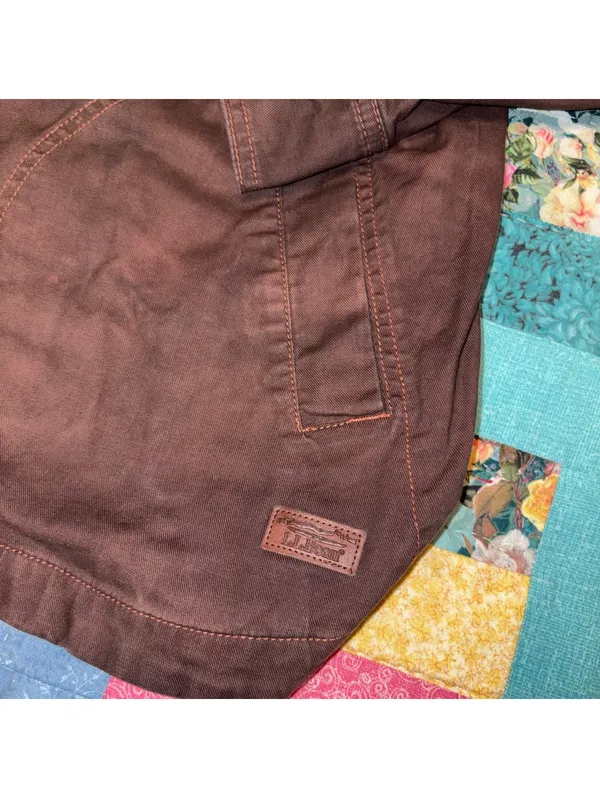 L.L.Bean $110 “Faded Brownwood” Women's M Brown Utility Jacket Size Med Outdoor - Image 4