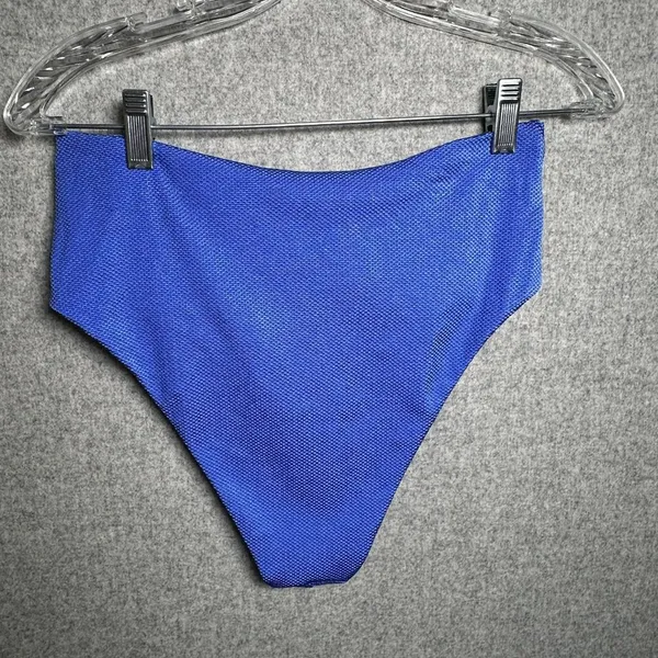 Aerie Large‎ High Cut Cheeky Swim Bikini Bottom Blue Summer NWT Bathing Suit - Image 13