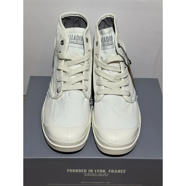 Palladium Pampa Hi Womens Boots Size 9 White Mono Lace Up High Top w/ - Image 5