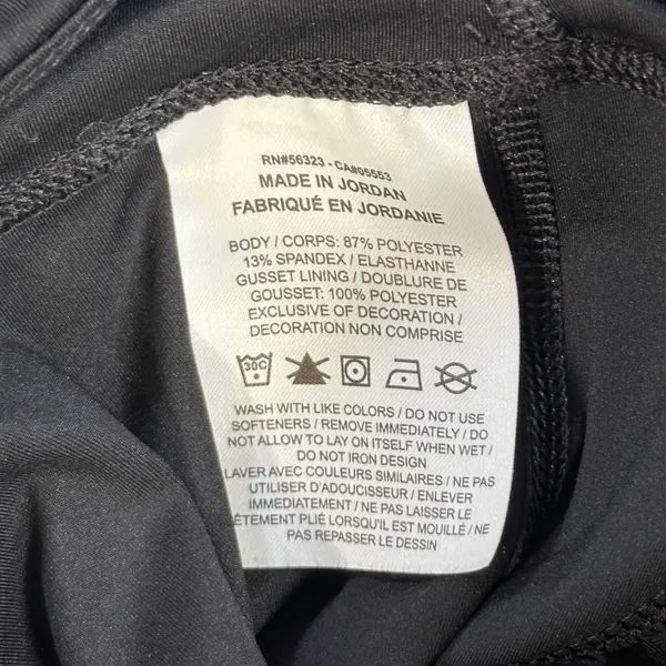 Nike Yoga Leggings Womens XXS High Waisted 7/8 Metallic Trim Dri-Fit DD5772-010 - Image 6